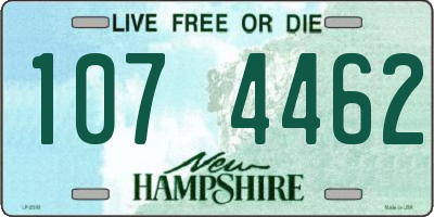 NH license plate 1074462
