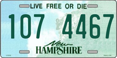 NH license plate 1074467