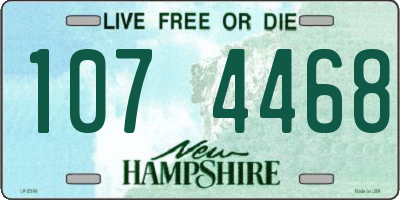 NH license plate 1074468