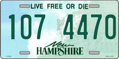 NH license plate 1074470