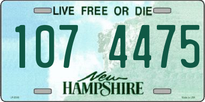 NH license plate 1074475