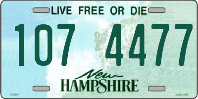 NH license plate 1074477