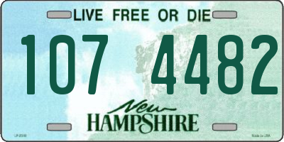 NH license plate 1074482