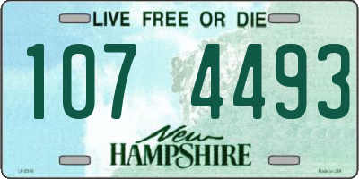 NH license plate 1074493