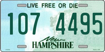NH license plate 1074495