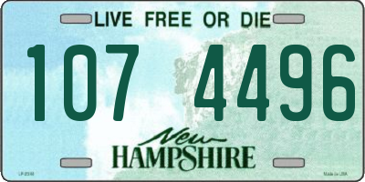 NH license plate 1074496