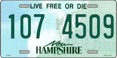 NH license plate 1074509