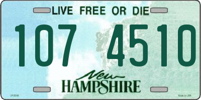 NH license plate 1074510