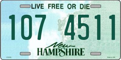 NH license plate 1074511
