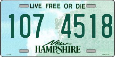 NH license plate 1074518