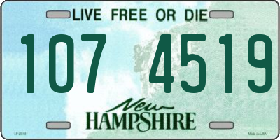 NH license plate 1074519