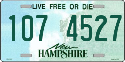 NH license plate 1074527