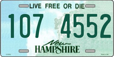 NH license plate 1074552