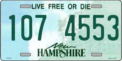 NH license plate 1074553