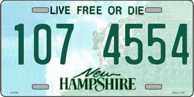 NH license plate 1074554