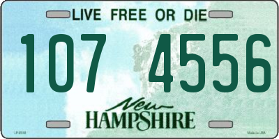 NH license plate 1074556