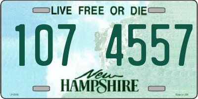 NH license plate 1074557