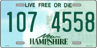 NH license plate 1074558