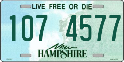 NH license plate 1074577