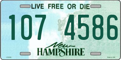 NH license plate 1074586