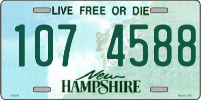 NH license plate 1074588