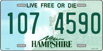 NH license plate 1074590