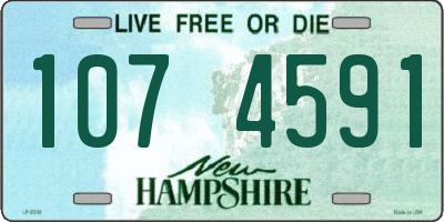 NH license plate 1074591