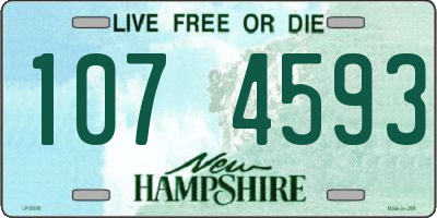 NH license plate 1074593