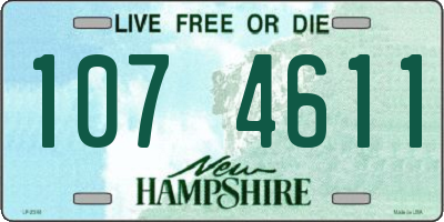 NH license plate 1074611