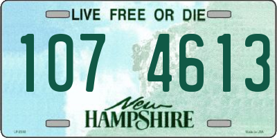 NH license plate 1074613