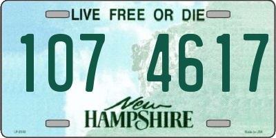 NH license plate 1074617