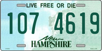NH license plate 1074619