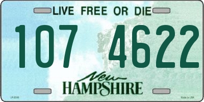 NH license plate 1074622