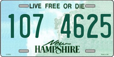 NH license plate 1074625