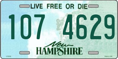 NH license plate 1074629
