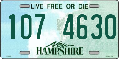 NH license plate 1074630