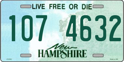 NH license plate 1074632