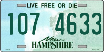 NH license plate 1074633