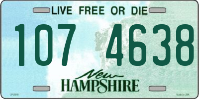 NH license plate 1074638