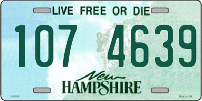 NH license plate 1074639