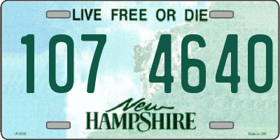 NH license plate 1074640