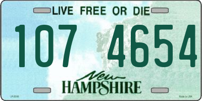 NH license plate 1074654