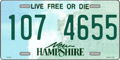 NH license plate 1074655
