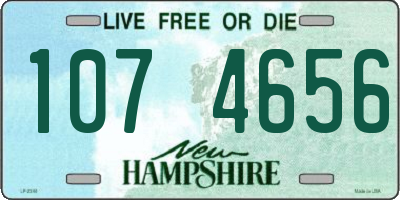 NH license plate 1074656