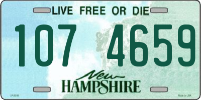 NH license plate 1074659