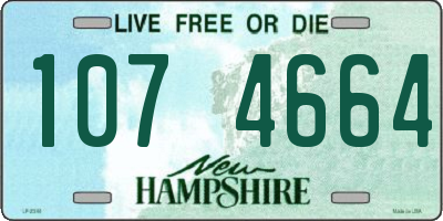 NH license plate 1074664
