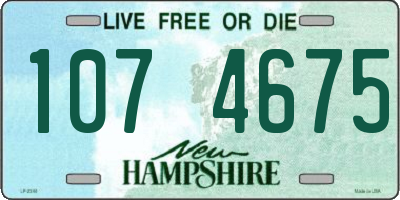 NH license plate 1074675