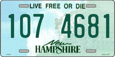 NH license plate 1074681