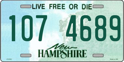 NH license plate 1074689