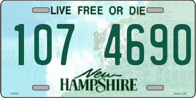 NH license plate 1074690